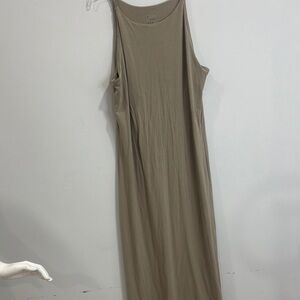 A New Day Green Sleeveless Halter Maxi Dress